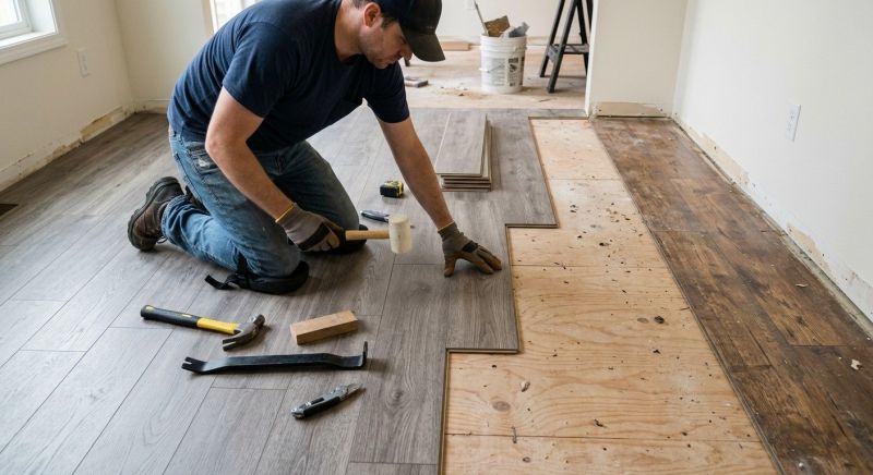 Laminate Floor Replacement in Barrington, RI