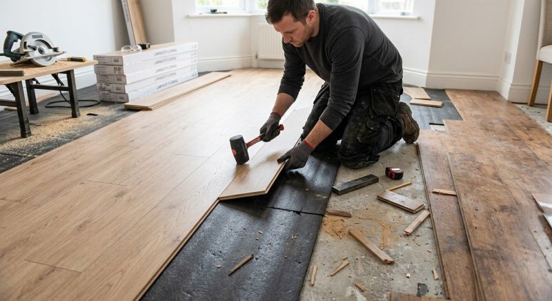 Laminate Floor Replacement in Tiverton, RI