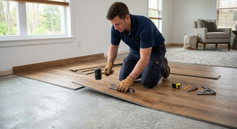 Luxury Vinyl Tile Installation in Newport, RI