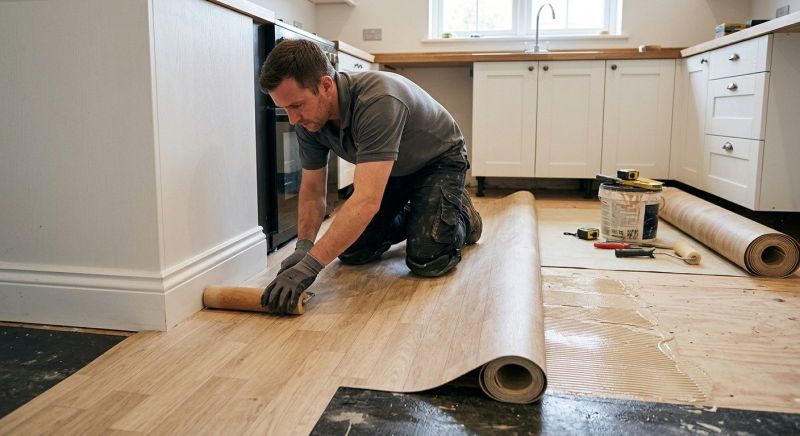 Sheet Linoleum Installation in Fall River, MA