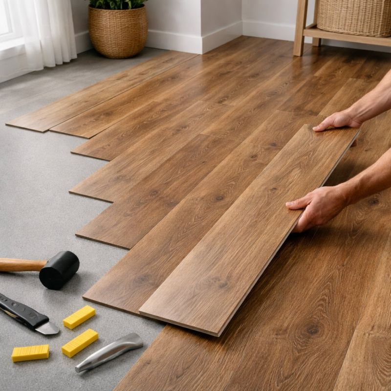 Vinyl Plank Floor Installation in Bristol, RI